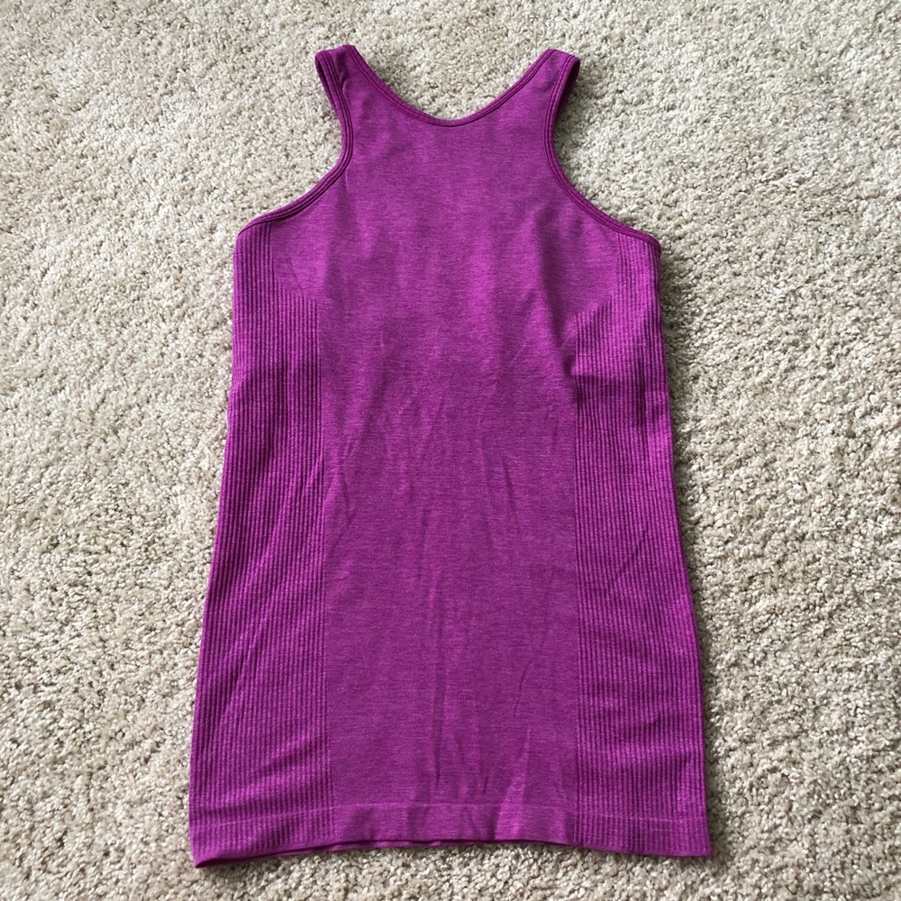 lululemon athletica Magenta Ribbed Racerback Tank